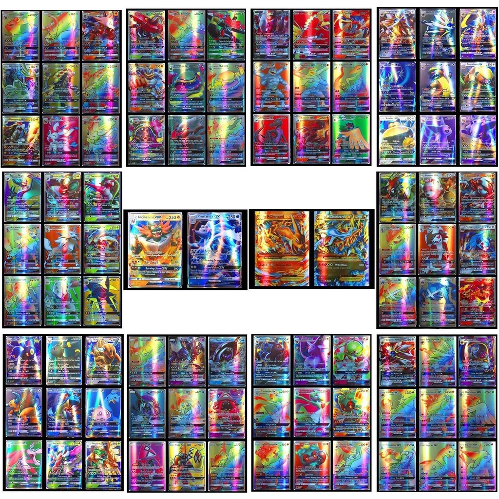 Set 20 Thẻ Bài Pokemon GX Siêu Rare Kiểu Dáng Ngẫu Nhiên Dành Cho Trẻ Em