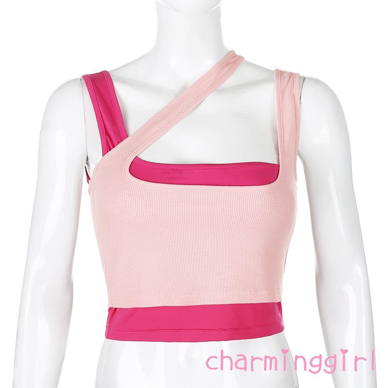 Áo Kiểu Giả Hai Lớp Thời Trang Quyến Rũ Cho Nữ