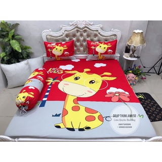 BỘ DRAP THUN LẠNH Ý 5D THÁI LAN CAO CẤP NHIỀU MẪU (INBOX CHỌN MẪU)