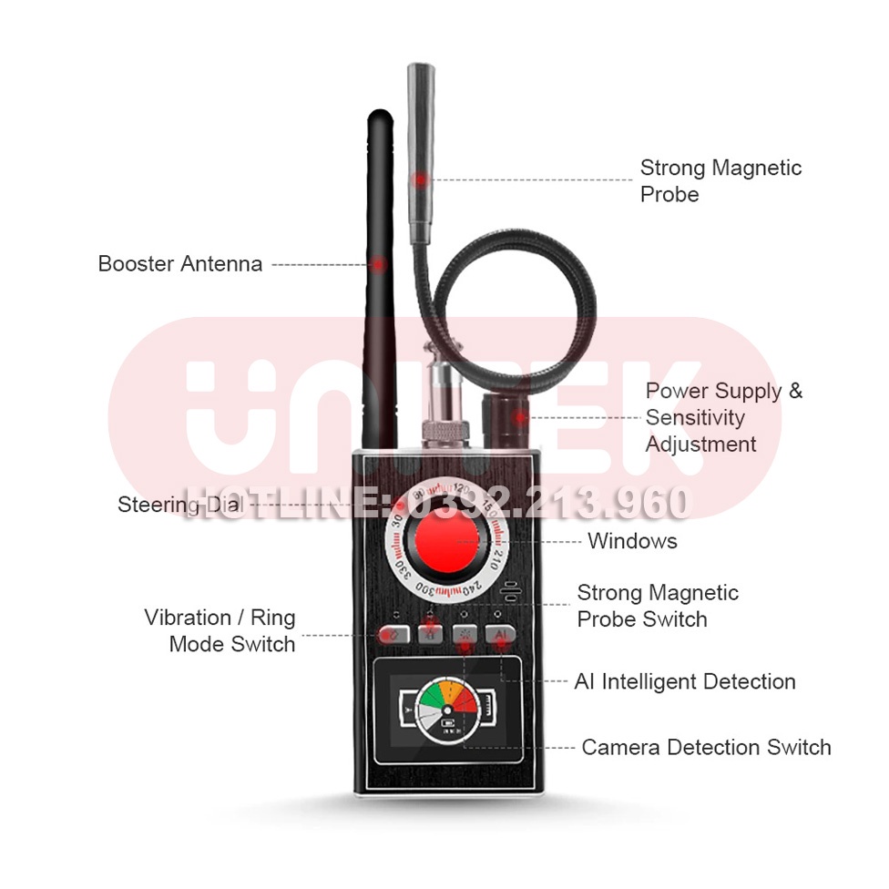 Máy Dò Phát Hiện Theo Dõi Camera, GPS, Định Vị Detector K88