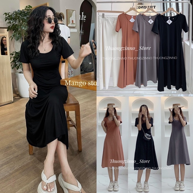 [Ảnh thật/Video]Đầm body Beautyfull dáng xoè có tay Đầm dáng đau tôn eo Hàn Quốc