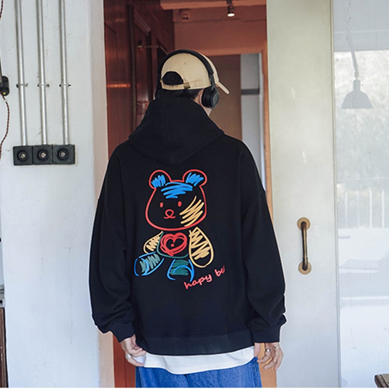 Áo hoodie nam nữ unisex nỉ ngoại cặp đôi local brand form rộng GẤU NHỒI BÔNG hàn quốc cute chống nắng Sammy96 Shop