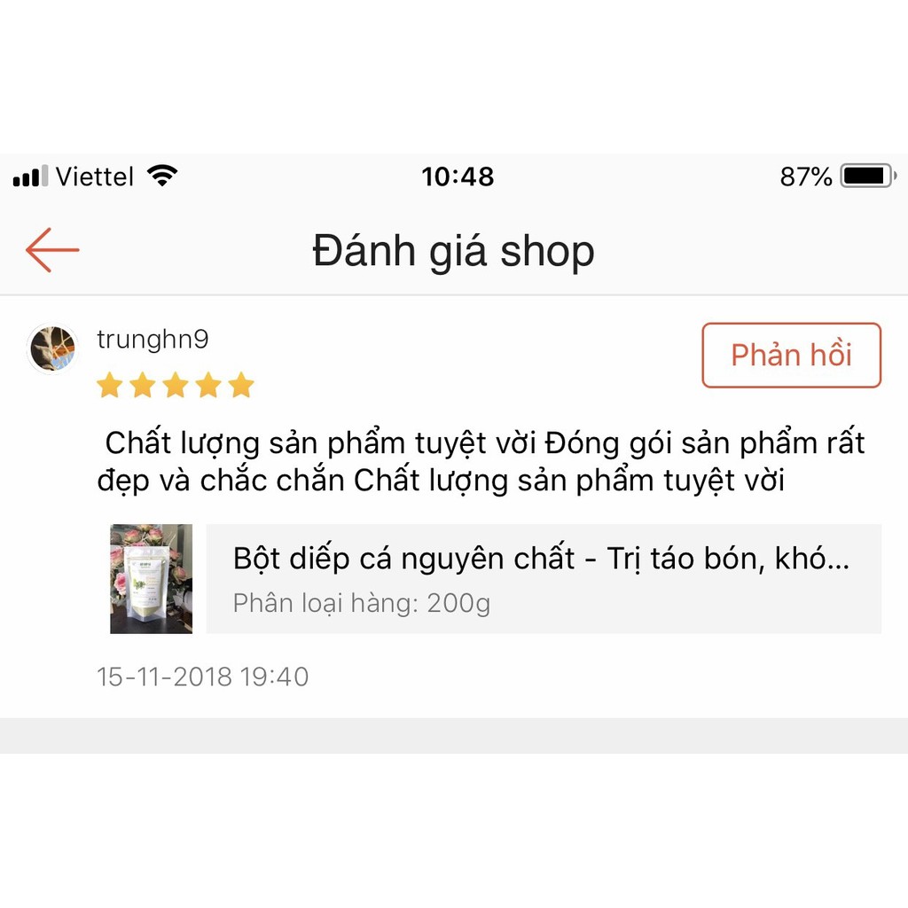 Bột Diếp Cá 💖FREESHIP💖  Bột Rau Diếp Cá Sấy Lạnh 100% Nguyên Chất - Trị Táo Bón, Khó Tiêu, Hạ Sốt, Giải Nhiệt Cơ Thể