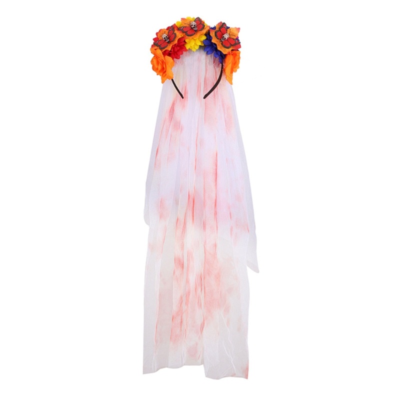 Flgo Băng Đô Cài Tóc Hình Vương Miện Màu Đen Phong Cách Gothic Hóa Trang Ngày Halloween