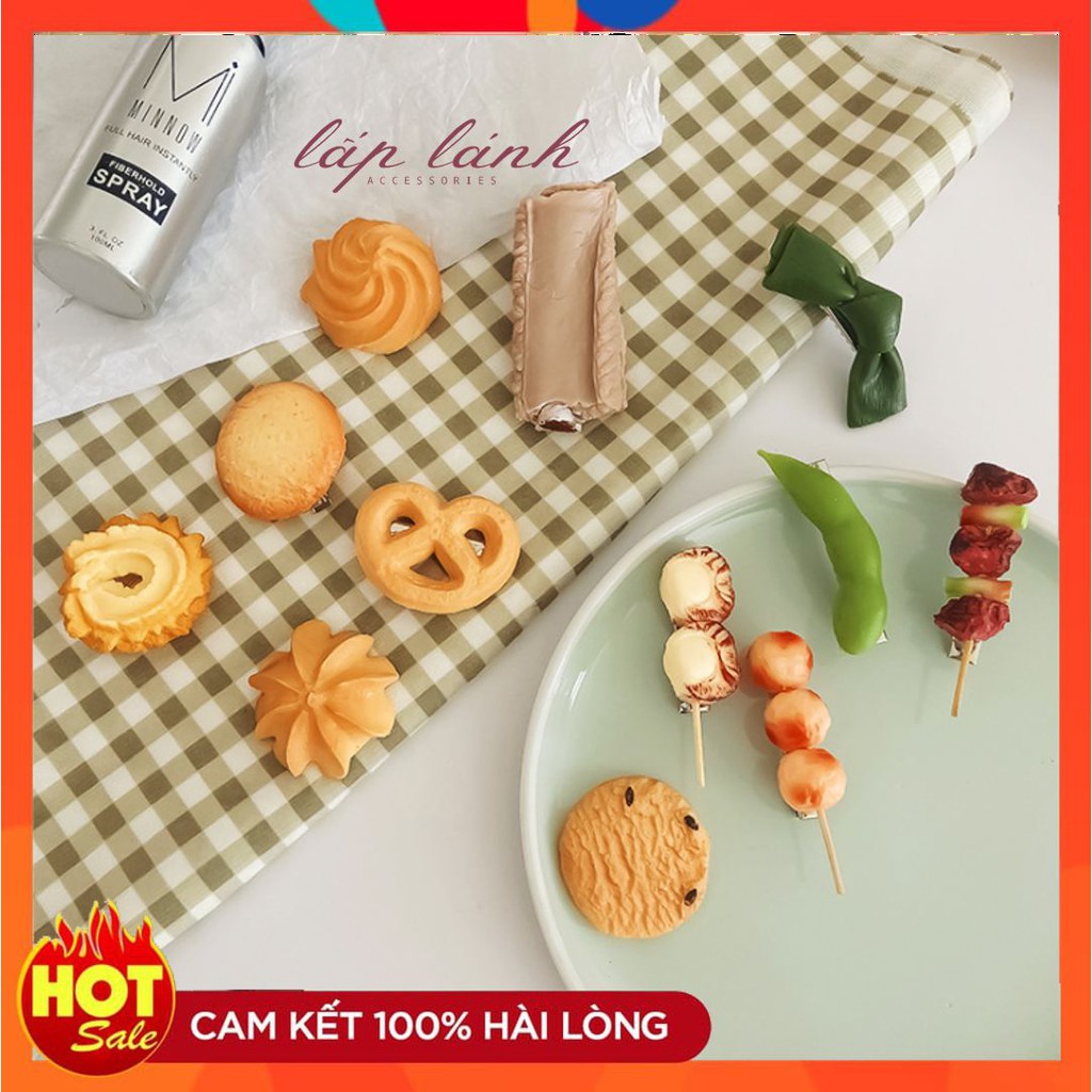 [HOT] KẸP MÁI HÌNH BÁNH QUY PHÔ MAI PHONG CÁCH HÀN QUỐC DỄ THƯƠNG 214KBQBL