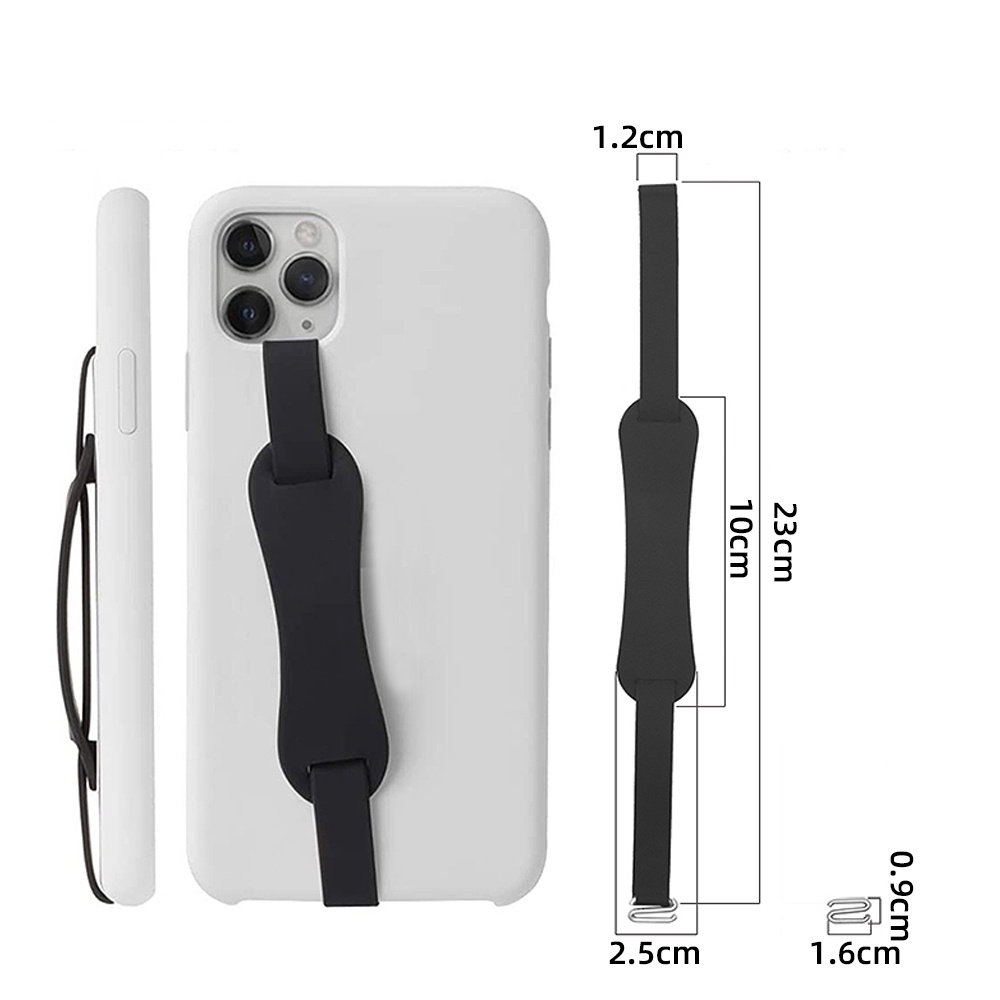 1 Dây Đeo Cổ Tay Bằng Silicon Có Vòng Đỡ Điện Thoại Co Giãn Dành Cho Hầu Hết Các Dòng Điện Thoại Thông Minh