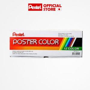 Hộp 12 Màu Vẽ Lọ Pentel Poster WPU2-12 POC-12ESG | Bền Màu Lâu Phai | An Toàn Sức Khỏe