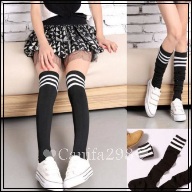 Set 2 Đôi Vớ Qua Gối Hàn Quốc - Tất qua gối - Tất Cosplay