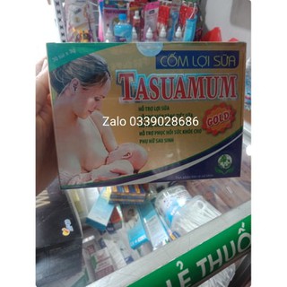 Cốm lợi sữa Tasuamum gold  hộp 30 gói
