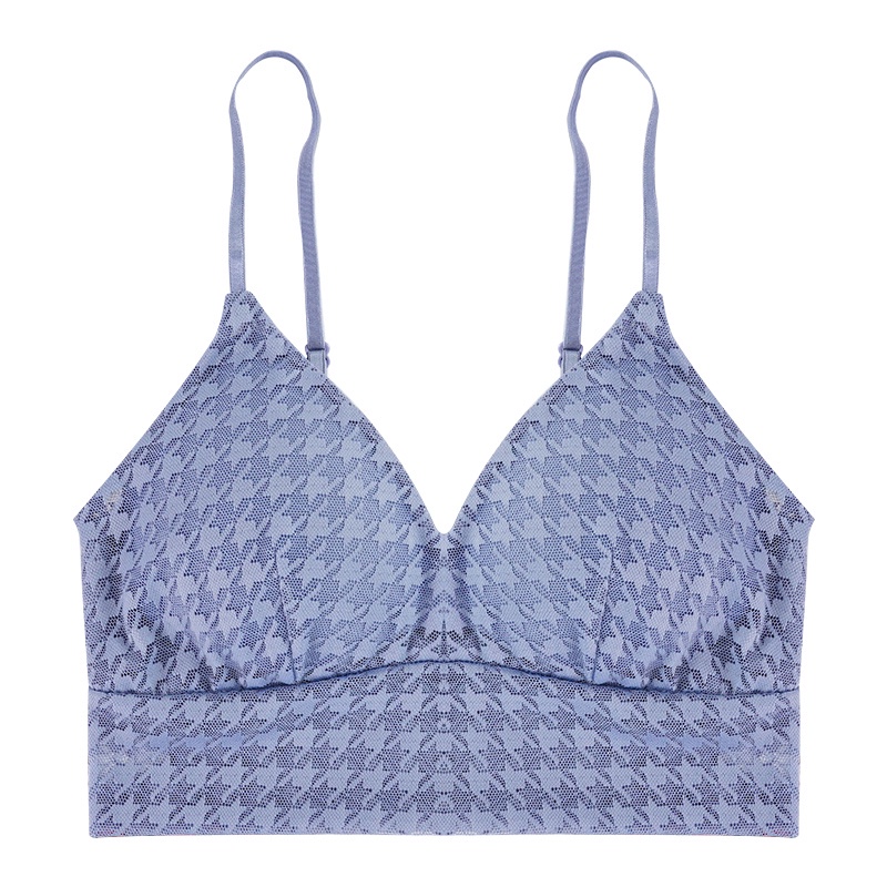 Áo ngực ECMLN hai dây cổ chữ V khoét sâu dáng lửng gợi cảm dành cho nữ