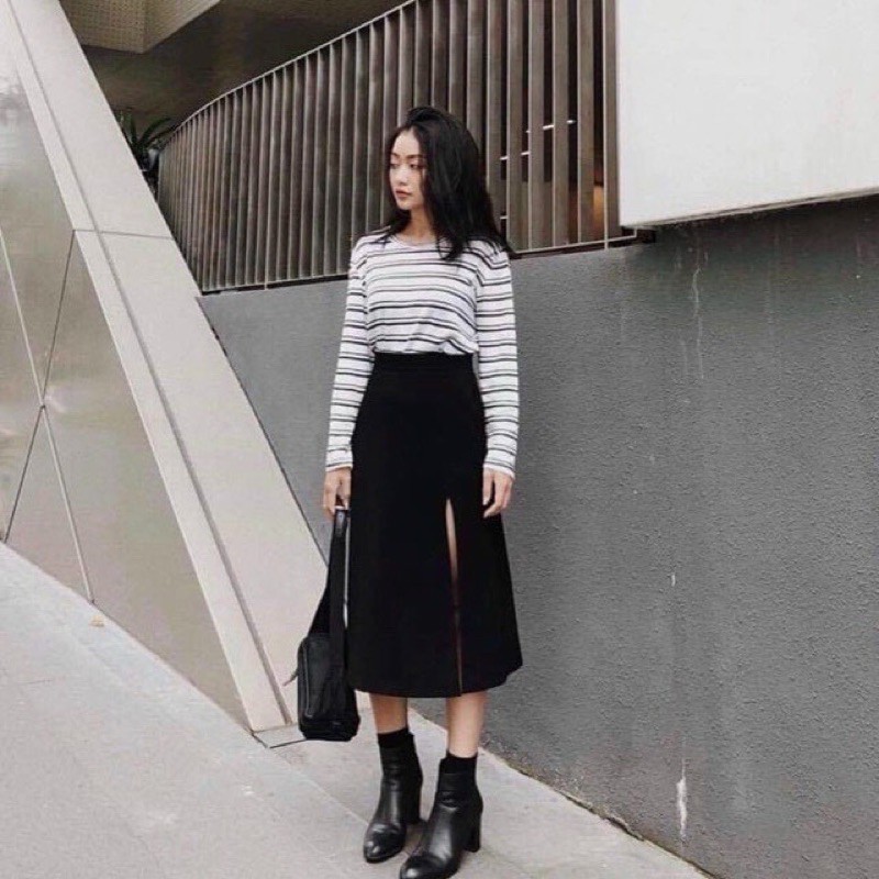 Chân váy xẻ tà - Carotshop