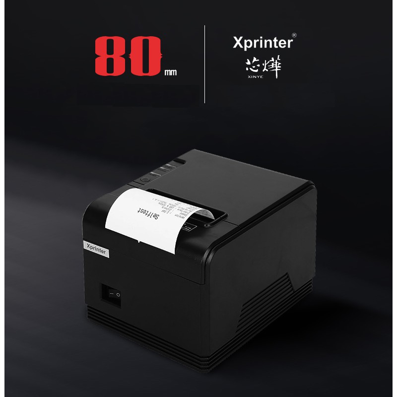 Máy In Hóa Đơn XPrinter XP Q200 Khổ Giấy K80 (Cổng Lan và USB) In Từ Máy Tính Và Điện Thoại