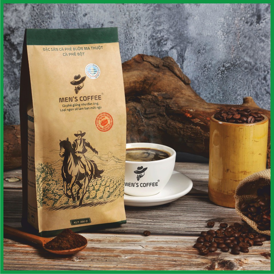 Cà Phê BỘT Men's Coffee - Dòng CULI ROBUSTA Đặc Sản Buôn Ma Thuột gói 500gr. | BigBuy360 - bigbuy360.vn