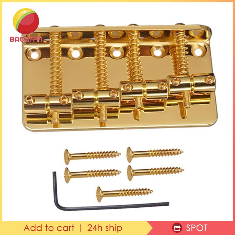 1 Bộ Cầu Đàn 4 Dây Kèm Cờ Lê Cho Đàn Guitar Bass Điện