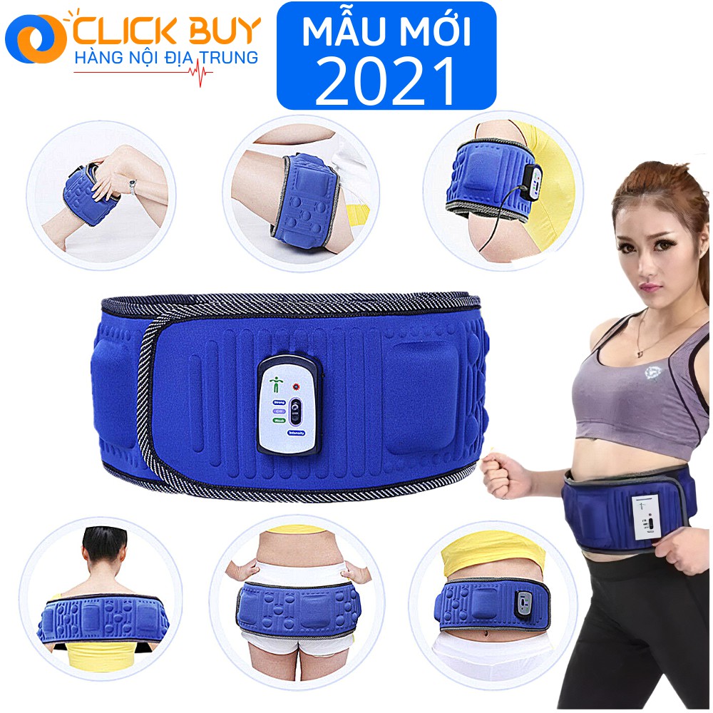 Đai Massage Giảm Mỡ Bụng X5 Hàn Quốc Mẫu Mới 2021 - Máy Mát Xa Tập Cơ Bụng Chính Hãng Slim Super