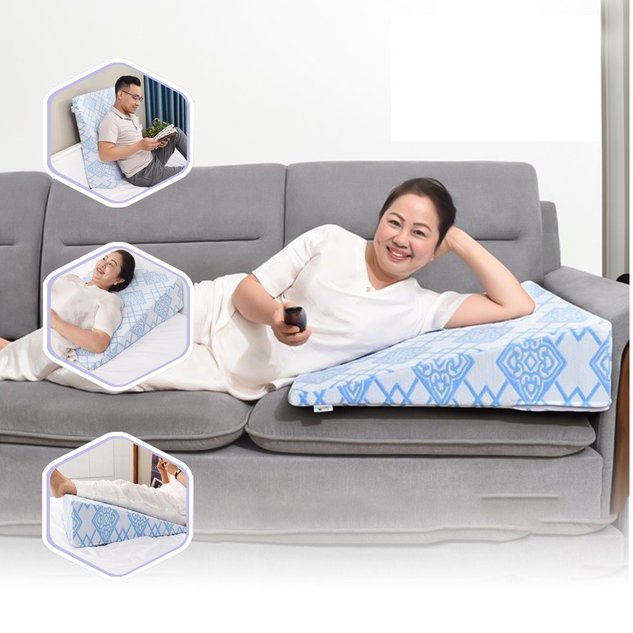 GỐI TRÀO NGƯỢC NGƯỜI LỚN HANAKO CAO 16CM , SIÊU ÊM, NÂNG ĐỠ LƯNG, Ợ CHUA, HO, CHỐNG NGÁY, XOANG