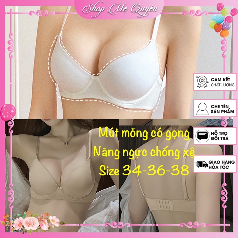 Áo ngực có gọng mút mỏng , áo lót mặc áo dài basic nhẹ nhàng nâng ngực chống xệ