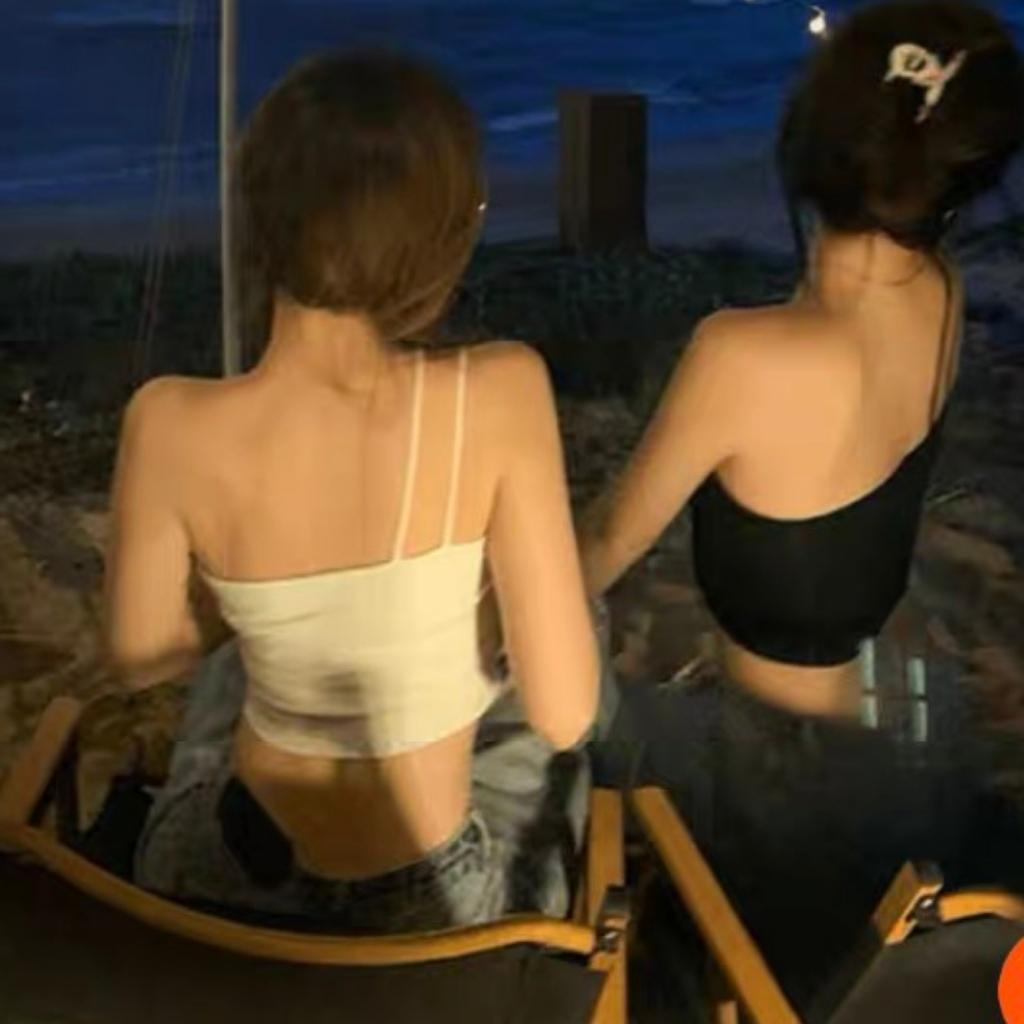 Áo Croptop Hai Dây Chéo Vai Siêu Hot