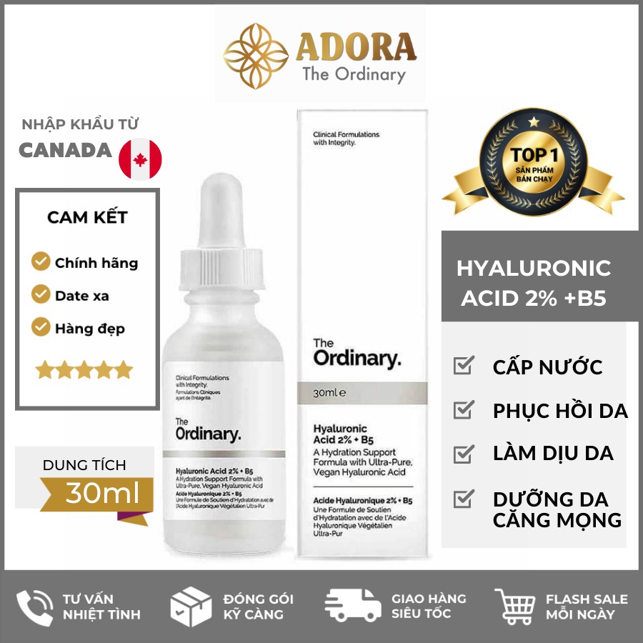 Tinh chất The Ordinary Hyaluronic Acid 2% + B5 ( 30mL )