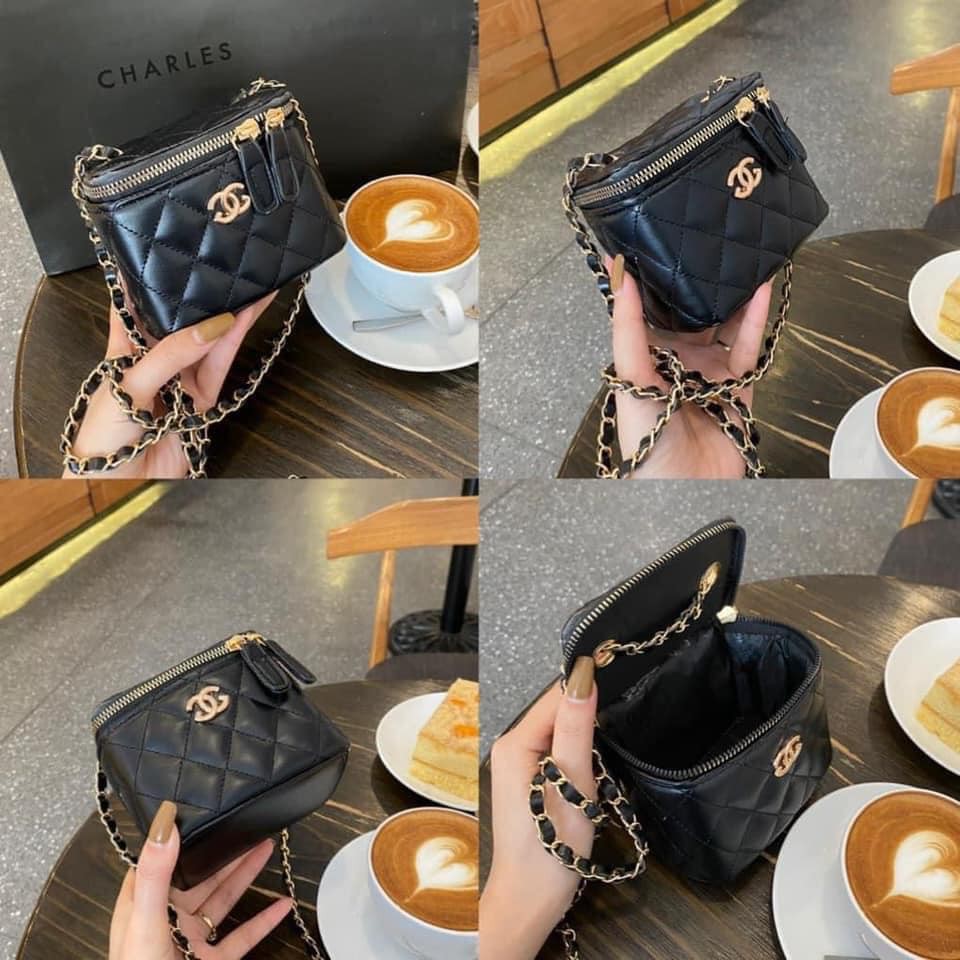 Túi Cốp Mini Da Trám Dây Xích Hot Trend