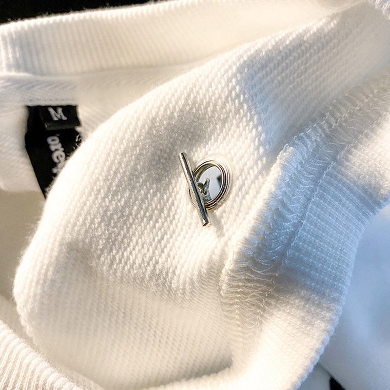 Áo sweater IELGY dài tay dáng rộng in hình gấu phong cách cổ điển cho nữ