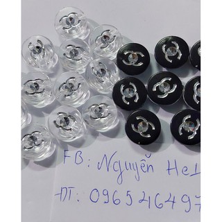 10 cúc nhựa gắn áo sơ mi, nút nhựa cỡ 1,3cm