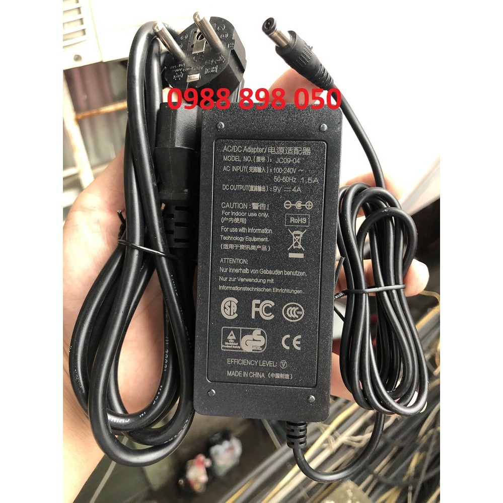 ADAPTER NGUỒN 9V 4A-4000ma