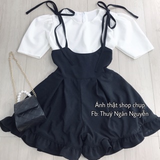 Set yếm 2 dây cột nơ