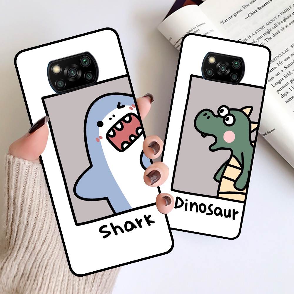Ốp Xiaomi Poco X3 / Poco X3 Pro in hình cá mập, khủng long dễ thương, cute (T01 - T06)