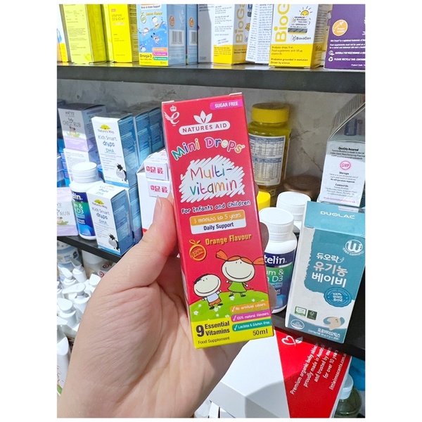 Vitamin tổng hợp Natures Aid Multivitamin dạng nhỏ giọt 50ml