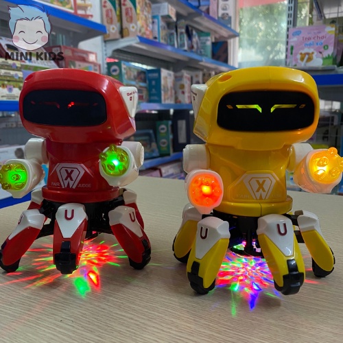 Đồ Chơi Trẻ Em Người Máy Vui Nhộn Phát Sáng Biết Nhảy Và Hát Theo Nhạc Cho Bé Thông Minh