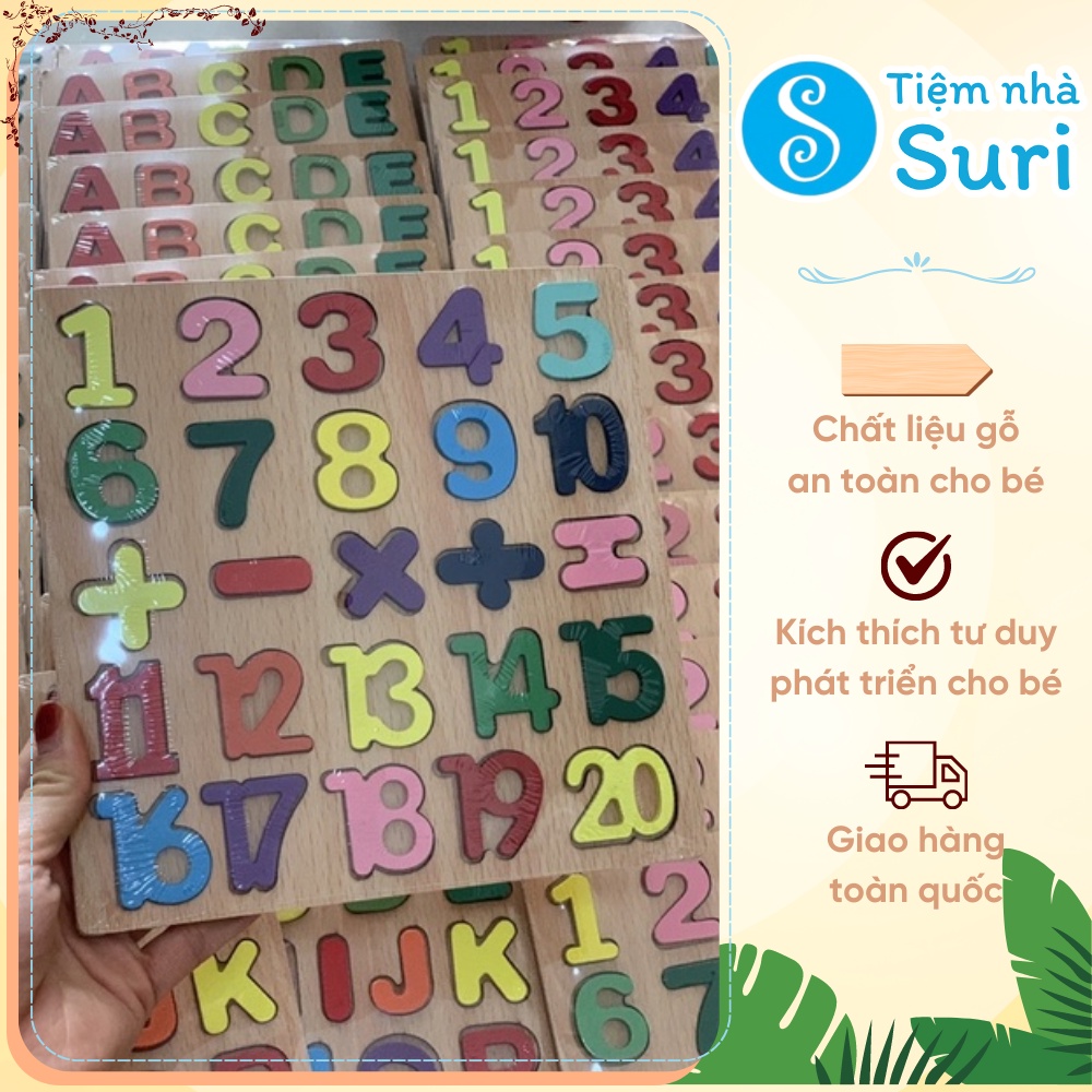 Bảng chữ cái và số cho bé ⚡ SIÊU BỔ ÍCH ⚡ Bảng chữ cái in hoa và số nổi cho trẻ nhận biết và học tập, phát triển trí tuệ