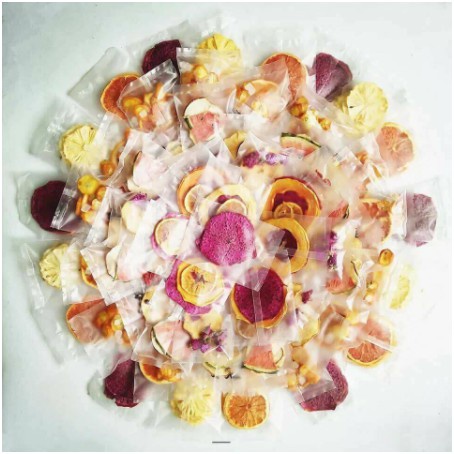 Trà detox hoa quả sấy giảm cân 28 gói + tặng kèm bình nước detox