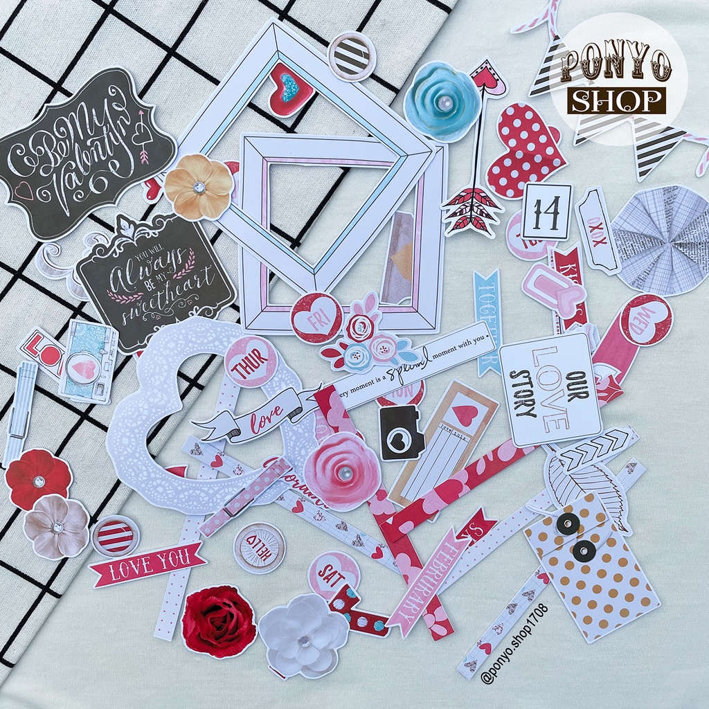 Die cut - hình cắt trang trí Scrapbook