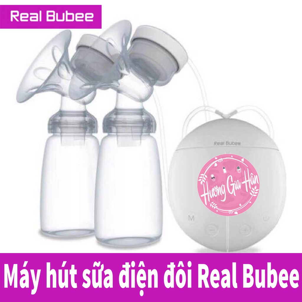 Máy Hút Sữa Điện Đôi Real Bubee Có Chế Độ Massage Kích Sữa