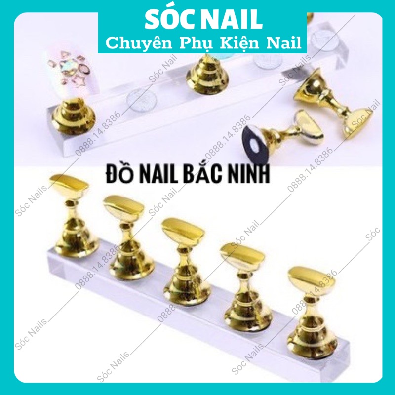 Đế Gắn Móng Giả ,Thanh Mẫu Thẳng Nam Châm Gắn Móng Mẫu Tập Vẽ Cho Dân Làm Nail