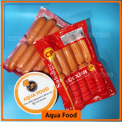 Xúc xích Vealz Sausage C.P 500g, xúc xích CP dùng chiên, nướng, ăn vặt, thả lẩu thơm ngon tiện lợi
