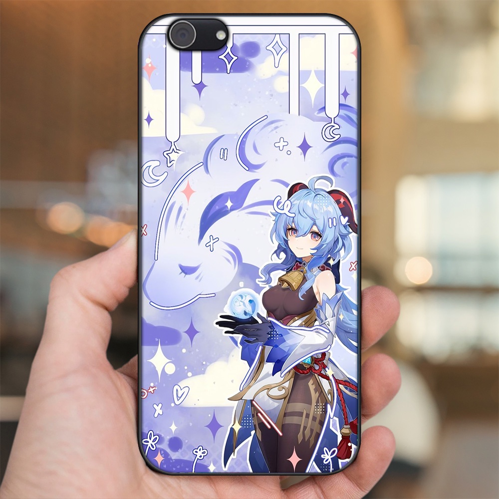 Ốp lưng Vivo Y53, Y69, Y71, Y81, Y83 viền đen in hình Ganyu Genshin Impact