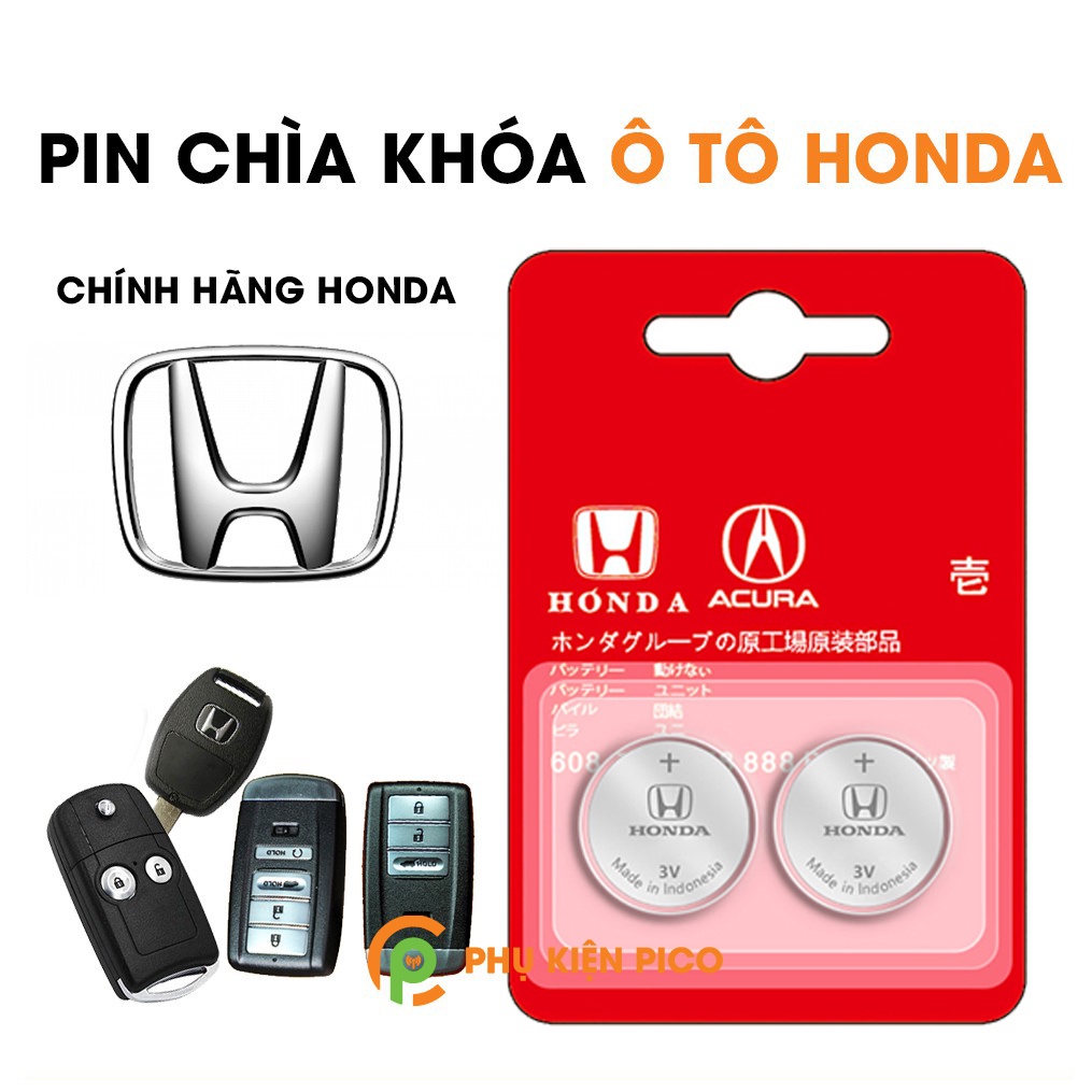 Pin chìa khóa ô tô Honda City, CRV, Civic, Accord chính hãng Honda sản xuất tại Indonesia 3V