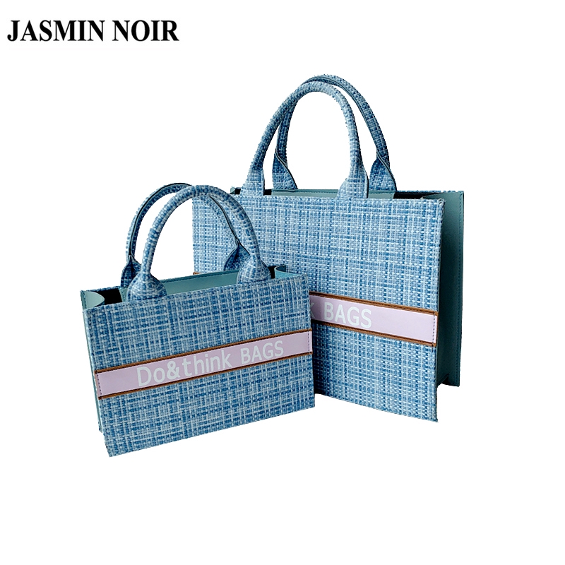Túi Tote Xách Tay Nữ JASMIN NOIR Bằng Vải Bố Sức Chứa Lớn