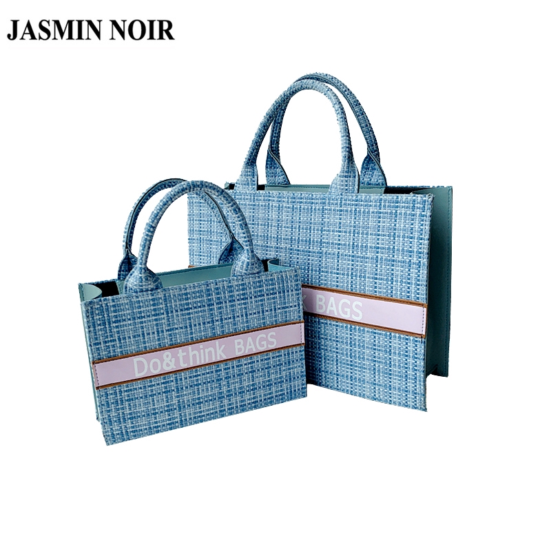 Túi Tote Xách Tay Nữ JASMIN NOIR Bằng Vải Bố Sức Chứa Lớn