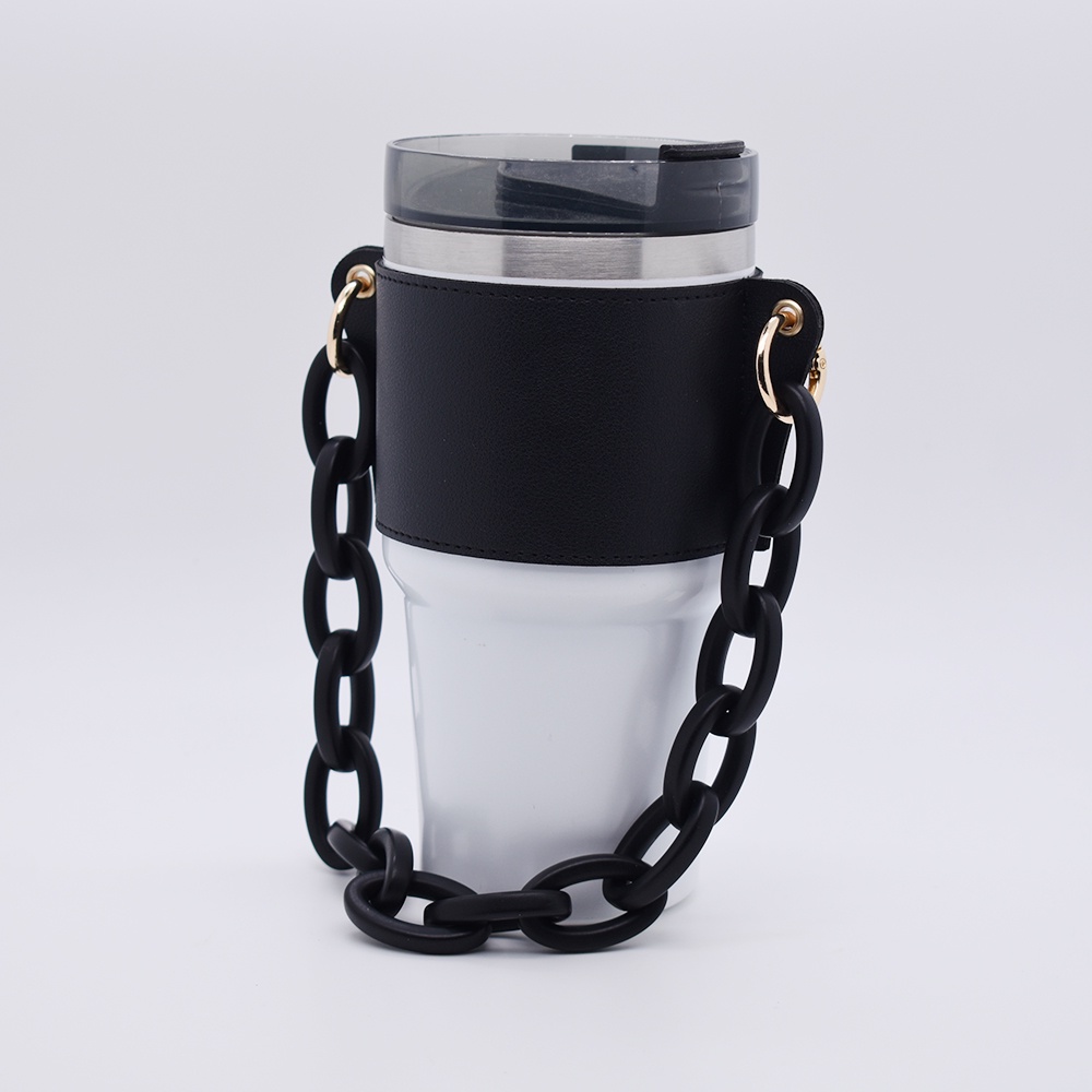 Bình Đựng Nước Có Dây Xích Màu Đen Cho Tyeso Tumbler 20Oz / 600ML Và 30OZ / 890ML