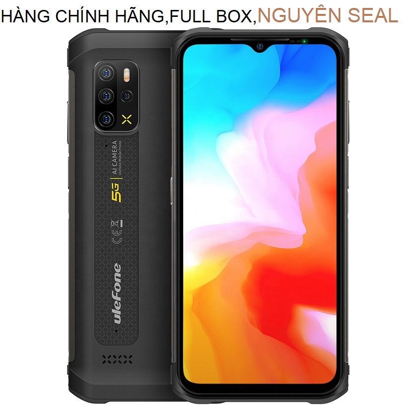 Điện thoại Ulefone armor 12 5G (điện thoại 5G,chống nước, chống sốc,chống va đập,Ram 8Gb,Rom 128Gb,pin khủng,pin 5.180mA