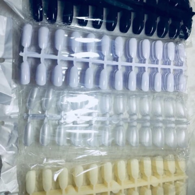 Móng mẫu vỉ hình Tròn 1 bịch 10 vỉ 240 móng chuyên dụng học, lên mẫu Nail