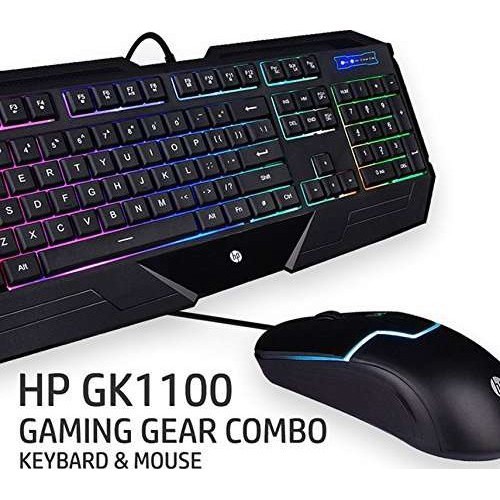 Bộ Chuột và Bàn Phím Có Dây HP GK-1100 Chính hãng (Chuyên game thủ) siêu bền bảo hành 12 tháng 1 đổi 1