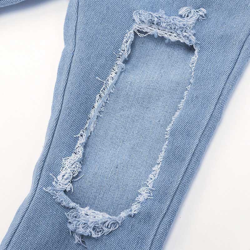 Set áo trễ vai kèm quần jean phong cách denim và băng đô buộc đầu dễ thương cho bé gái