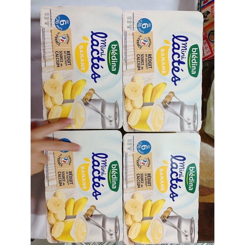 Sữa chua bledina pháp vị chuối  6hộp 60gr