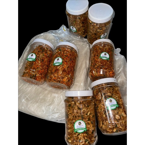 0.5kg muối tôm hành phi và muối đậu phộng hành phi loại 1 Tây Ninh tự chọn
