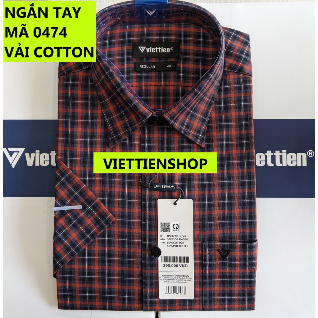 ÁO SƠ MI VIỆT TIẾN NGẮN TAY CA RÔ