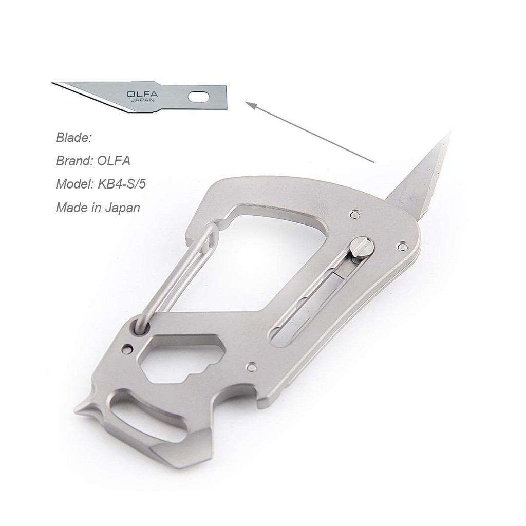 TACRAY - MÓC KHÓA TITANIUM KÈM DAO RỌC GIẤY